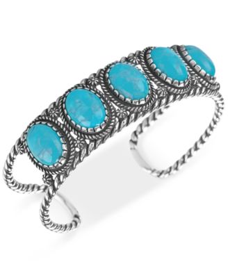 Turquoise Cuff Bracelet (25-3/8 ct. t.w.) in Sterling Silver