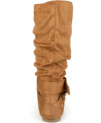 Women's Shelley Rouched Buckle Mid Shaft Boots