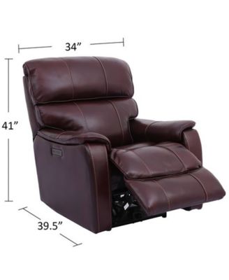 Hatherleigh 34" Leather Dual Power Recliner with USB Power Outlet