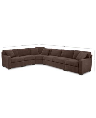 Radley 5-Pc Fabric Sectional with Apartment Sofa, Created for Macy's