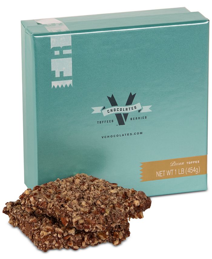 V Chocolates 1Lb Pecan Toffee Macy's