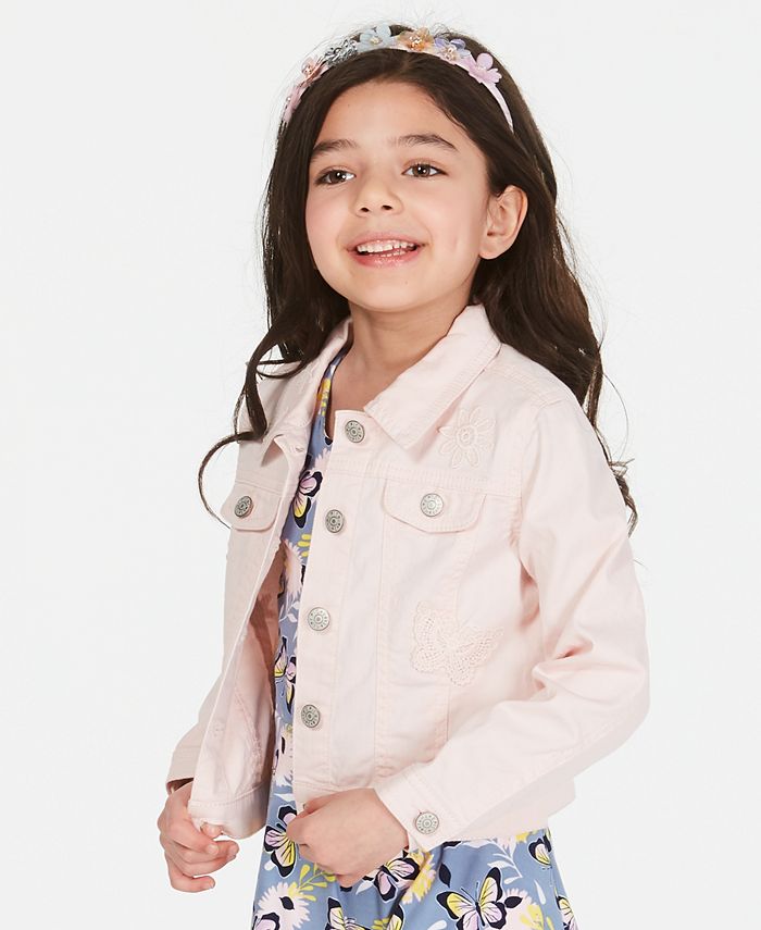 Epic Threads Toddler Girls Front-Button Denim Jacket, Created for Macy ...