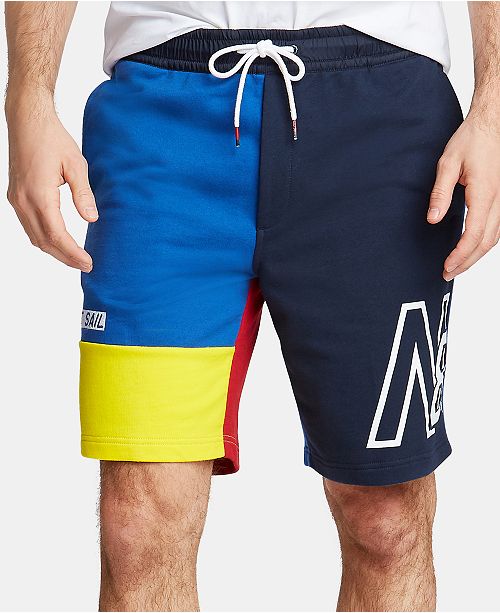 Nautica Men S Blue Sail Colorblocked French Terry Shorts Created