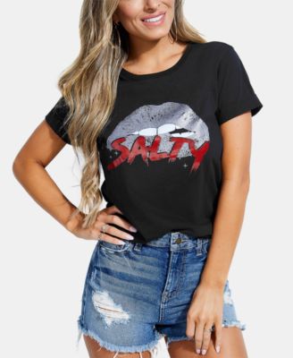 guess lips t shirt