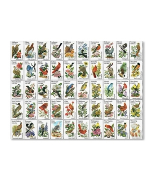 Trademark Global Vintage Apple Collection '50 Birds' Canvas Art In Multi