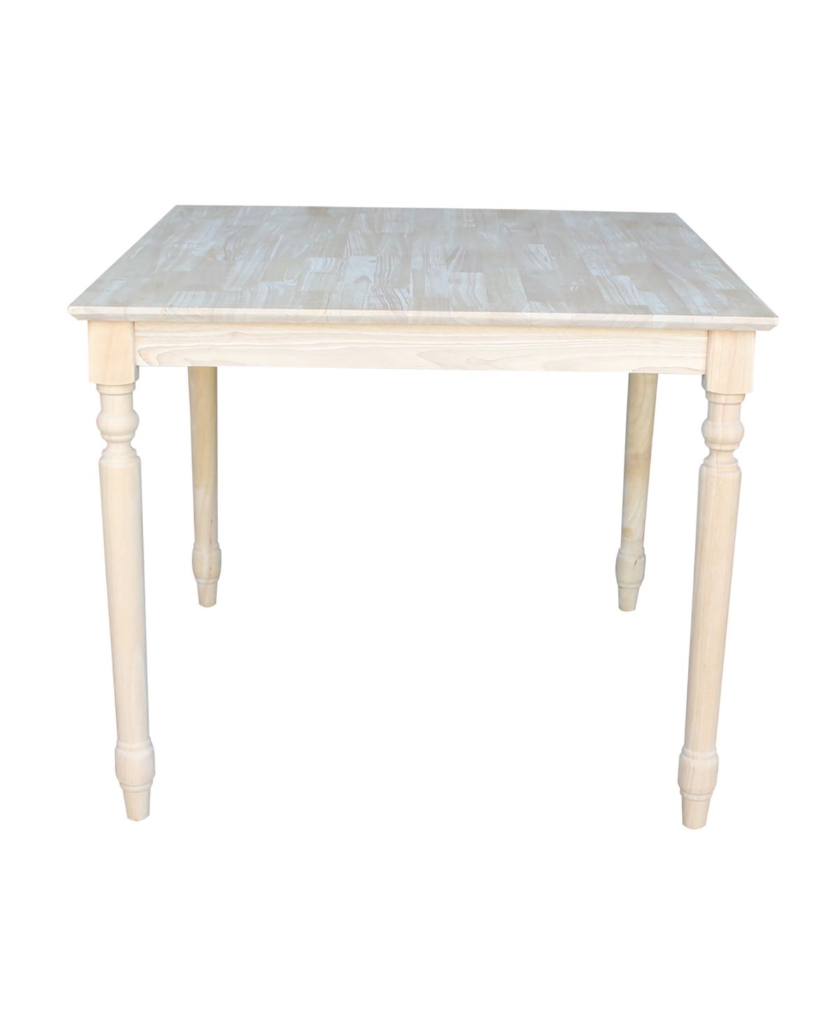 International Concepts Solid Wood Top Table - Turned Legs
