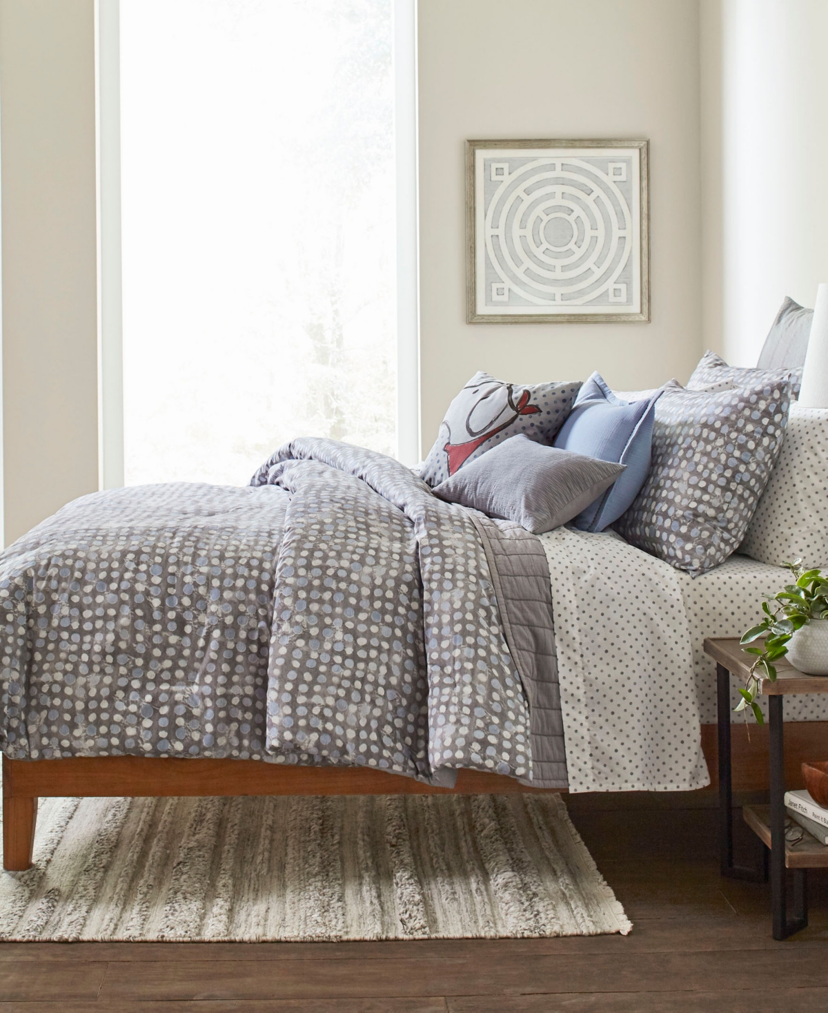 Ed Ellen DeGeneres Soledad Full/Queen Duvet Set - Grey