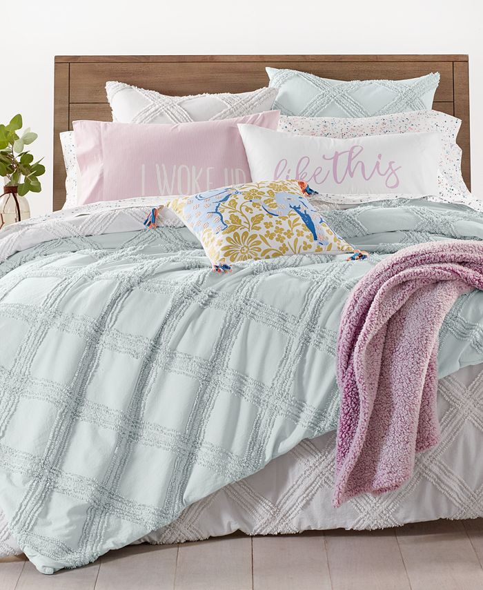 Martha Stewart Collection CLOSEOUT! Chenille Trellis 2Pc. Twin/Twin XL