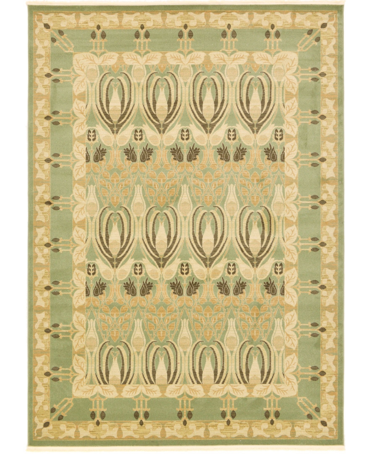 Bayshore Home Orwyn Orw3 8' x 11' Area Rug - Light Green