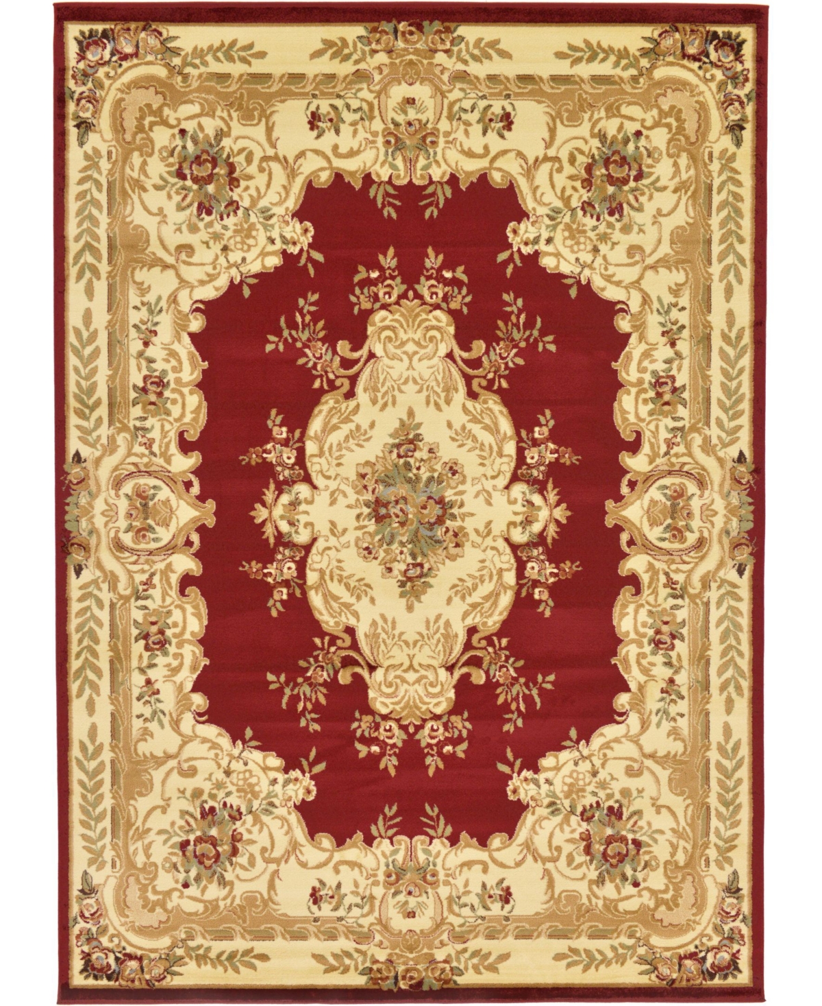 Bayshore Home Belvoir Blv5 Red 8' x 11' 4in Area Rug - Red