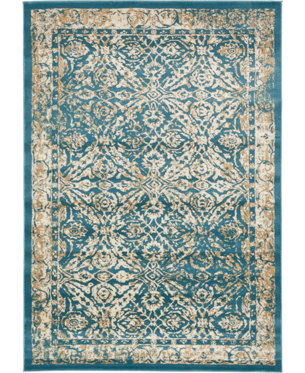 Bayshore Home Masha Mas2 7' x 10' Area Rug - Teal