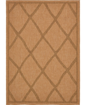 Bridgeport Home Pashio Pas7 Light Brown 7' x 10' Area Rug