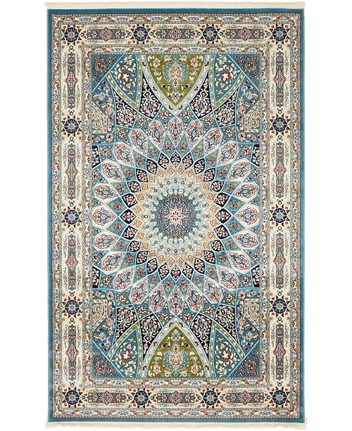 Bridgeport Home Zara Zar9 Blue 5 X 8 Area Rug Reviews Rugs Macy S