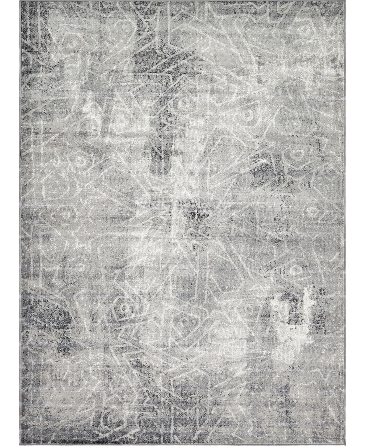 Bayshore Home Basha Bas6 8' x 11' Area Rug - Dark Gray