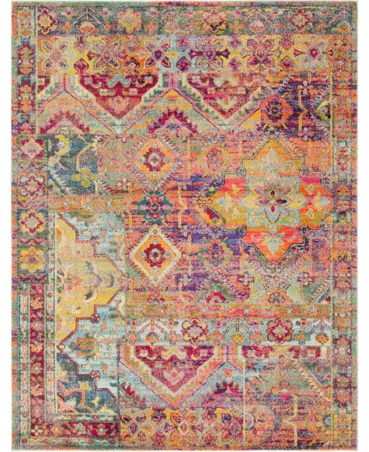 Bayshore Home Newhedge Nhg7 Multi 8' x 10' Area Rug - Multi