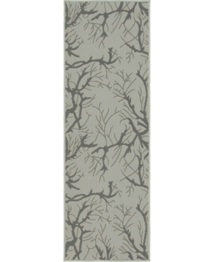 Bridgeport Home Pashio Pas6 Light Gray 2' x 6' Runner Area Rug