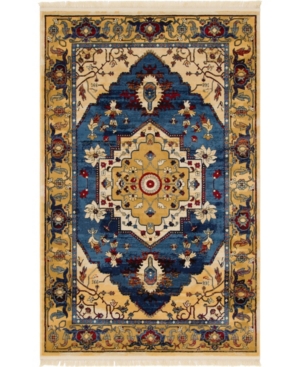 Bridgeport Home Borough Bor3 Blue 5' x 8' Area Rug