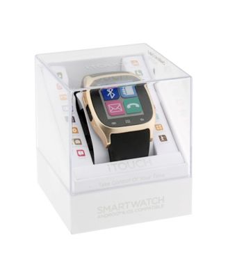 iTouch Smartwatch Rose Gold Case with Black Strap