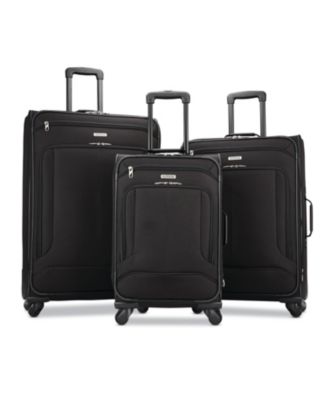 black and gold luggage set