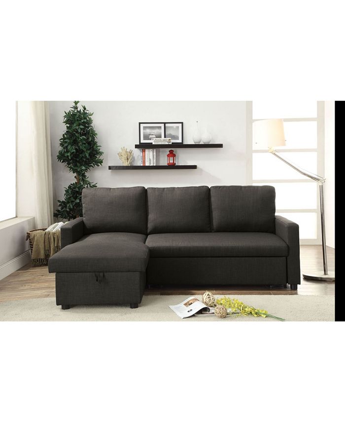 Acme Furniture Hiltons Sectional Sofa with Sleeper and Storage Macy's