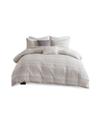 emerson clip jacquard duvet cover set