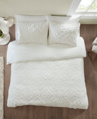 Madison Park - Sabrina 3-Pc. Tufted Cotton Chenille Duvet Cover Sets