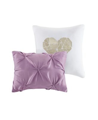 Abby Pintucked Metallic 4-Pc. Comforter Set, Twin/Twin XL