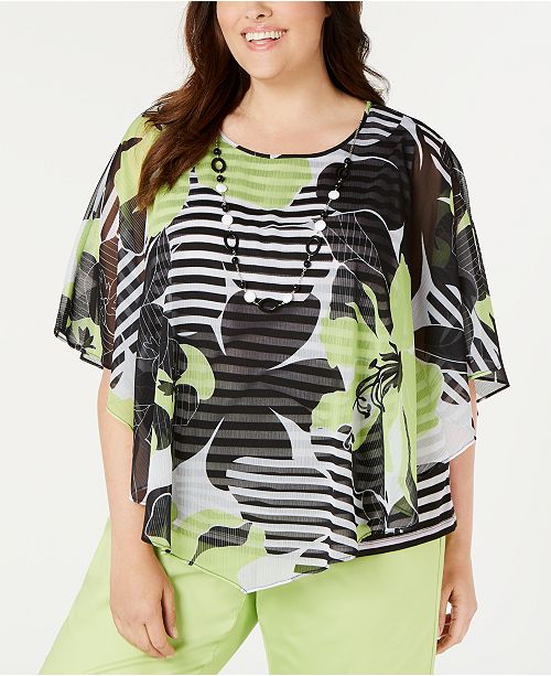 Alfred Dunner Plus Size Cayman Islands Printed Top Reviews