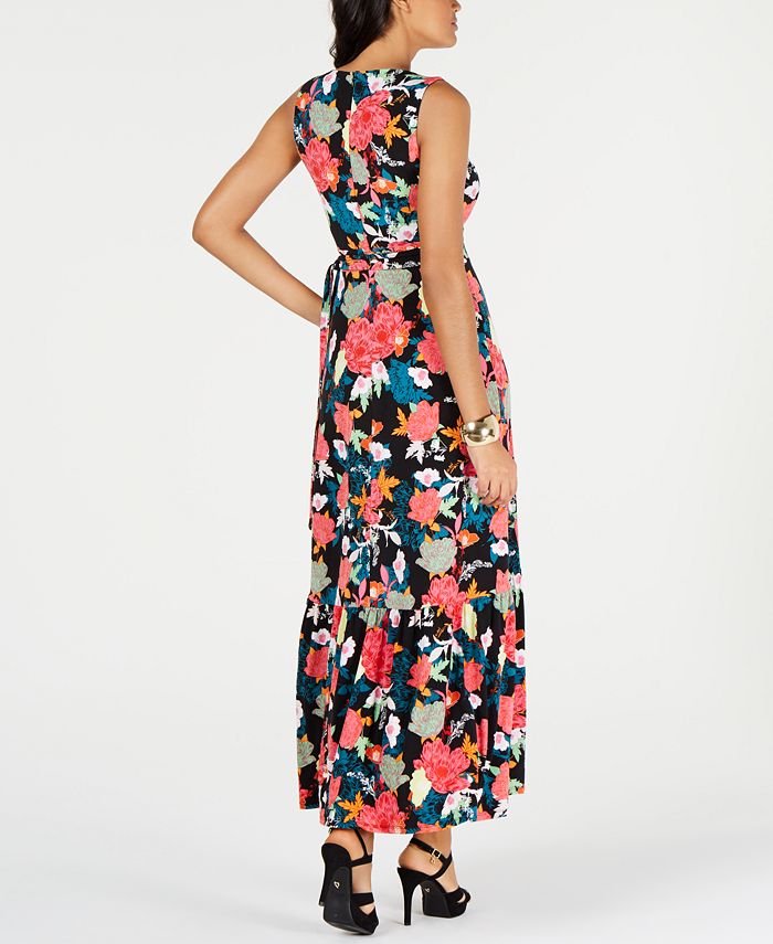 Thalia Sodi Ruffled Floral-Print Maxi Dress, Created for Macy's - Macy's