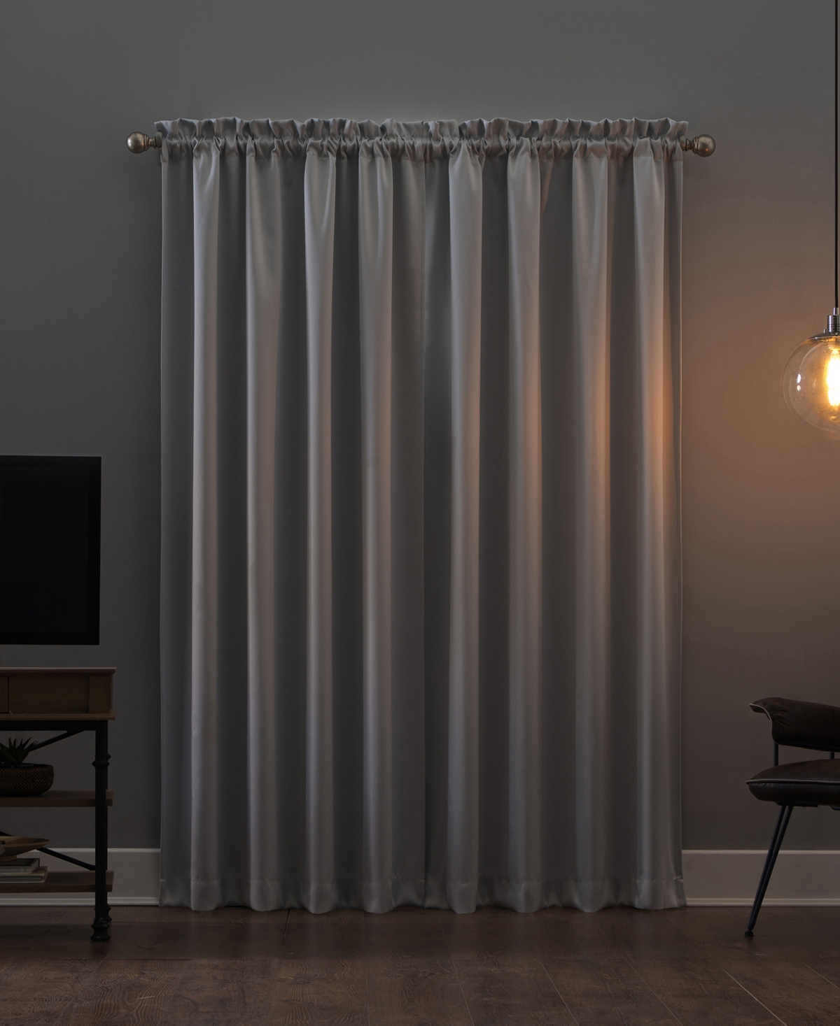 Oslo Theater Grade Extreme 100% Blackout Rod Pocket Curtain Panel