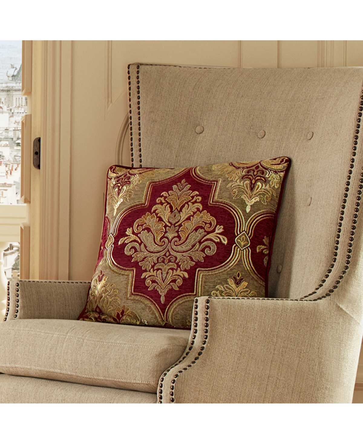 J Queen New York Maribella Pillow, x