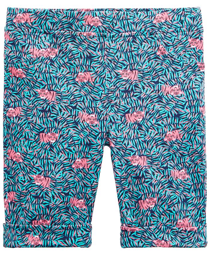 Epic Threads Little Girls Tiger-Print Bermuda Shorts, Created for Macy ...