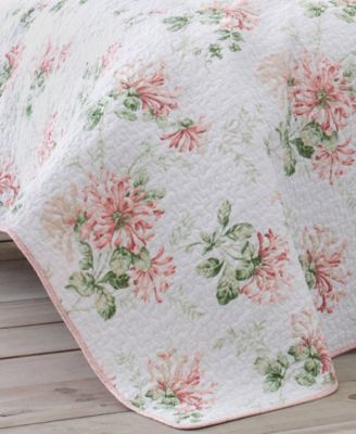Honeysuckle Cotton Reversible 2-Pc. Quilt Set, Twin