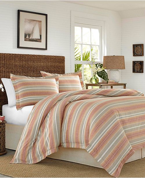 Tommy Bahama Home Tommy Bahama Sunrise Stripe Queen