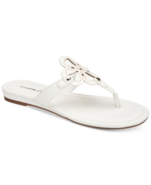 image of Charter Club Women-s Ozella Flat Sandals, Created for Macy-s Women-s Shoes