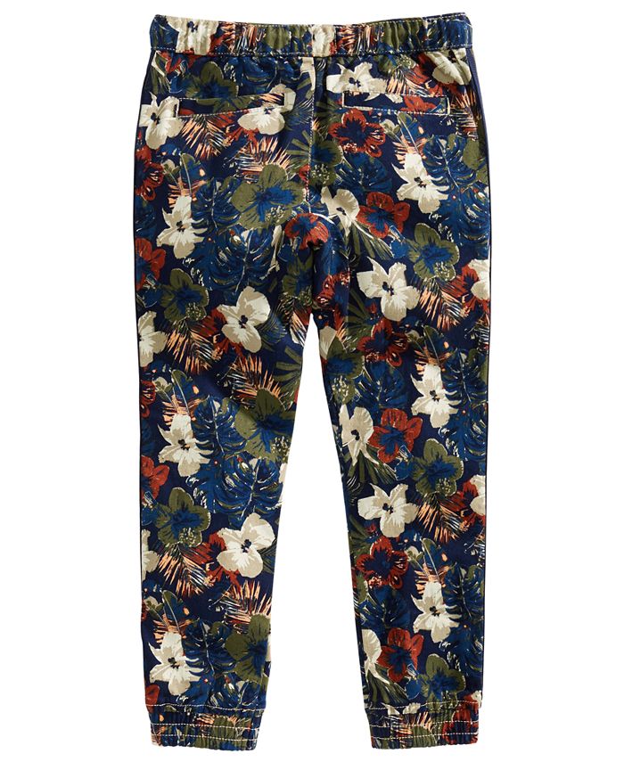 Epic Threads Toddler Boys Floral Twill Jogger Pants, Created for Macy's ...