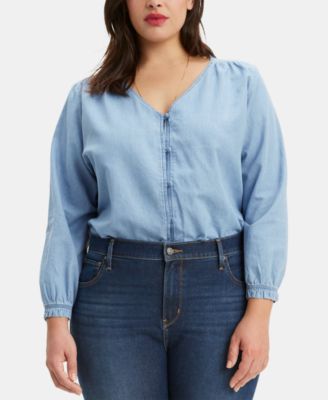 macys plus size levis