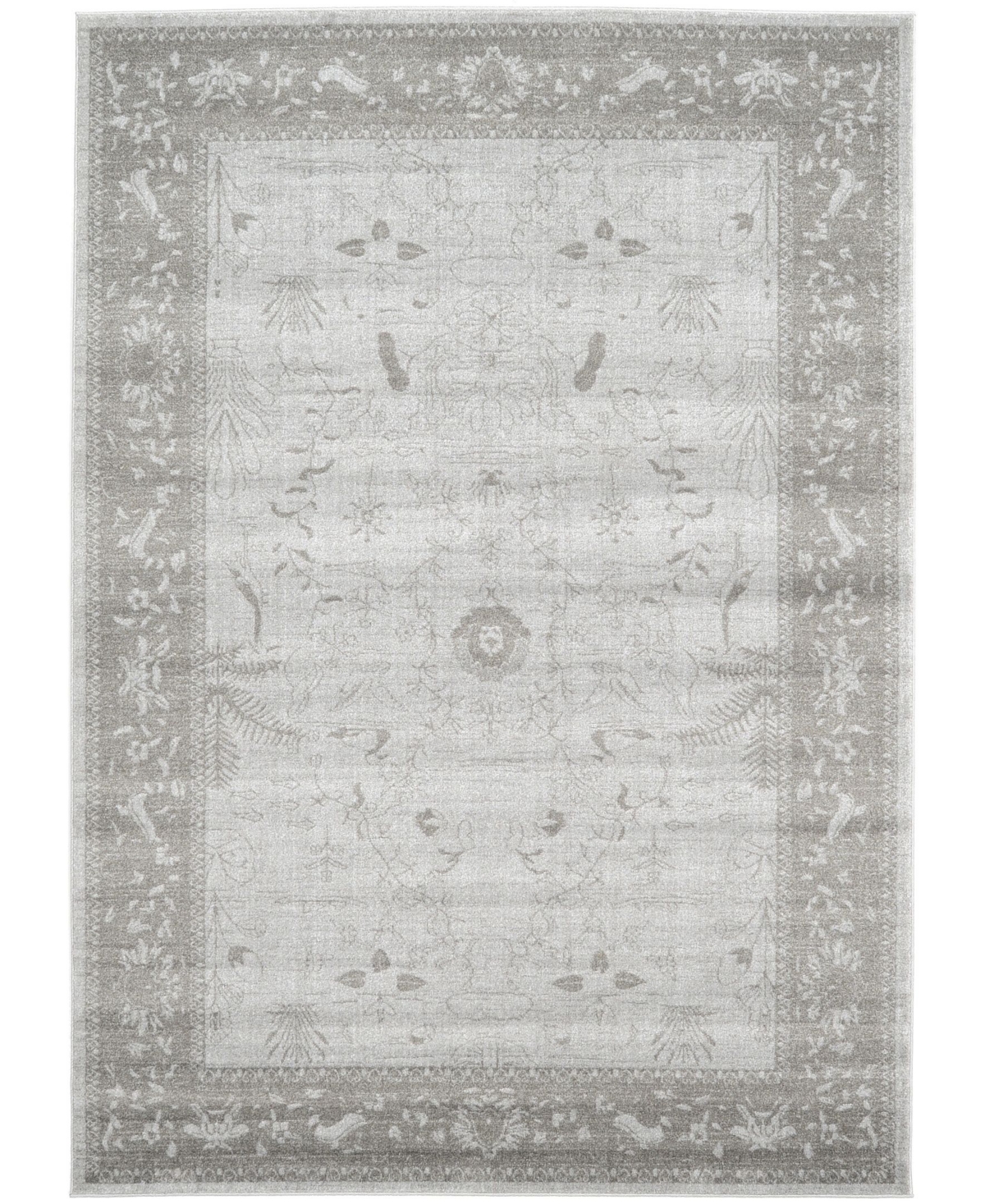 Bayshore Home Aldrose Ald4 7' x 10' Area Rug - Light Gray