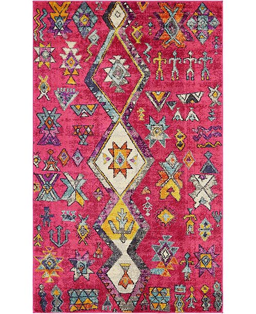 Bridgeport Home Closeout Arcata Arc1 Pink 5 X 8 Area Rug Reviews Rugs Macy S