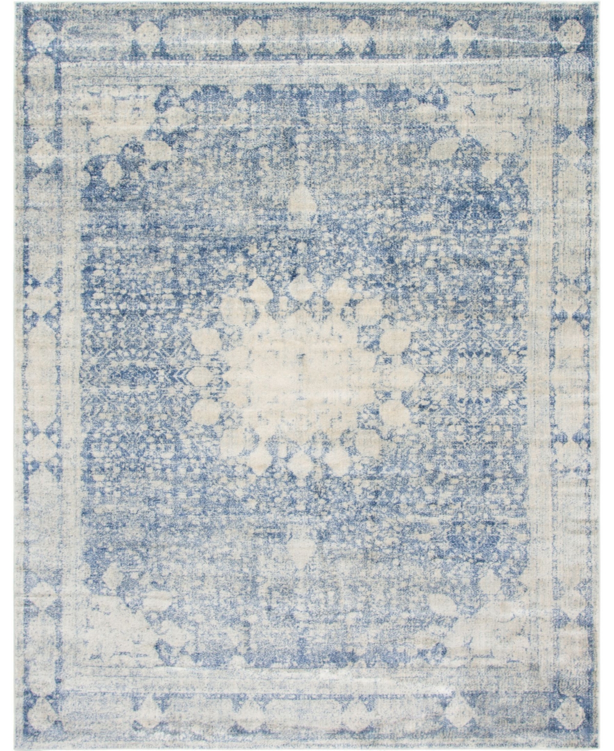 Bayshore Home Agostina Ago1 8' x 10' Area Rug - Navy Blue