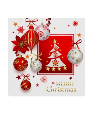 Trademark Global Maria Rytova 'christmas Bright Composition' Canvas Art In Multi