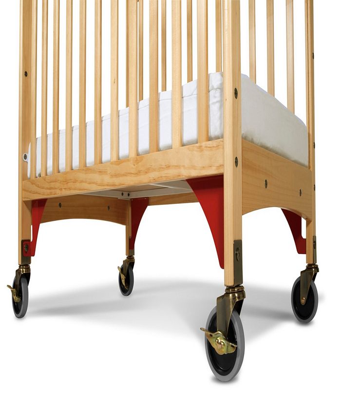 Child Craft Safe Haven Fixed Side Evacuation Crib, Clearview with Evac