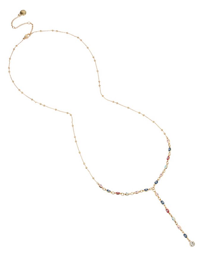BCBGeneration Mystical Eye Link Delicate Y-Shaped Necklace - Macy's