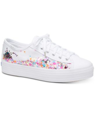 kate spade new york Triple Kick Confetti Sneakers - Macy's