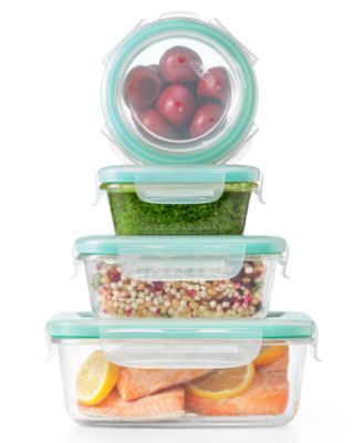 Smart Seal 12-Pc. Glass Food Storage Container Set
