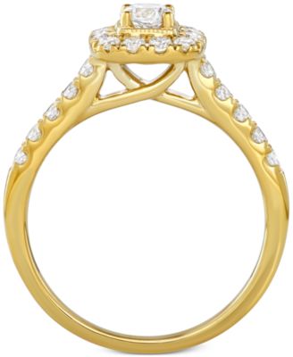 Diamond Halo Bridal Set (1 ct. t.w.) in 14k White, Yellow or Rose Gold