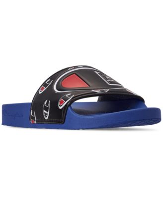 champion ipo repeat blue slide sandals