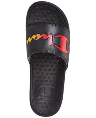 Champion Women's Super Slide Split Script Slide Sandals from Finish Line