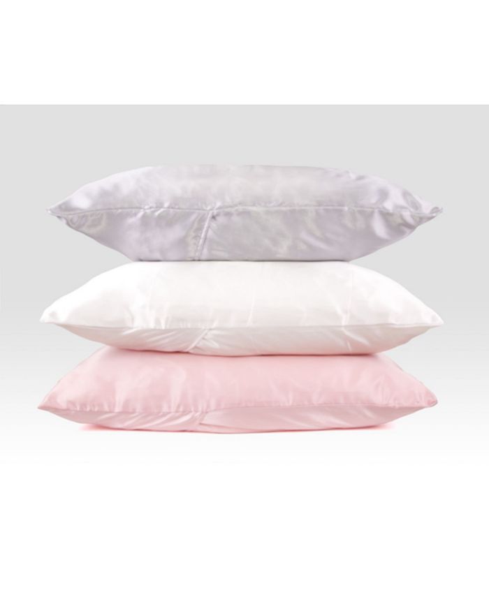 Morning Glamour Satin Standard Solid Pillowcases 2 Pack Macy's