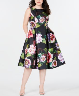 plus size tea length dresses